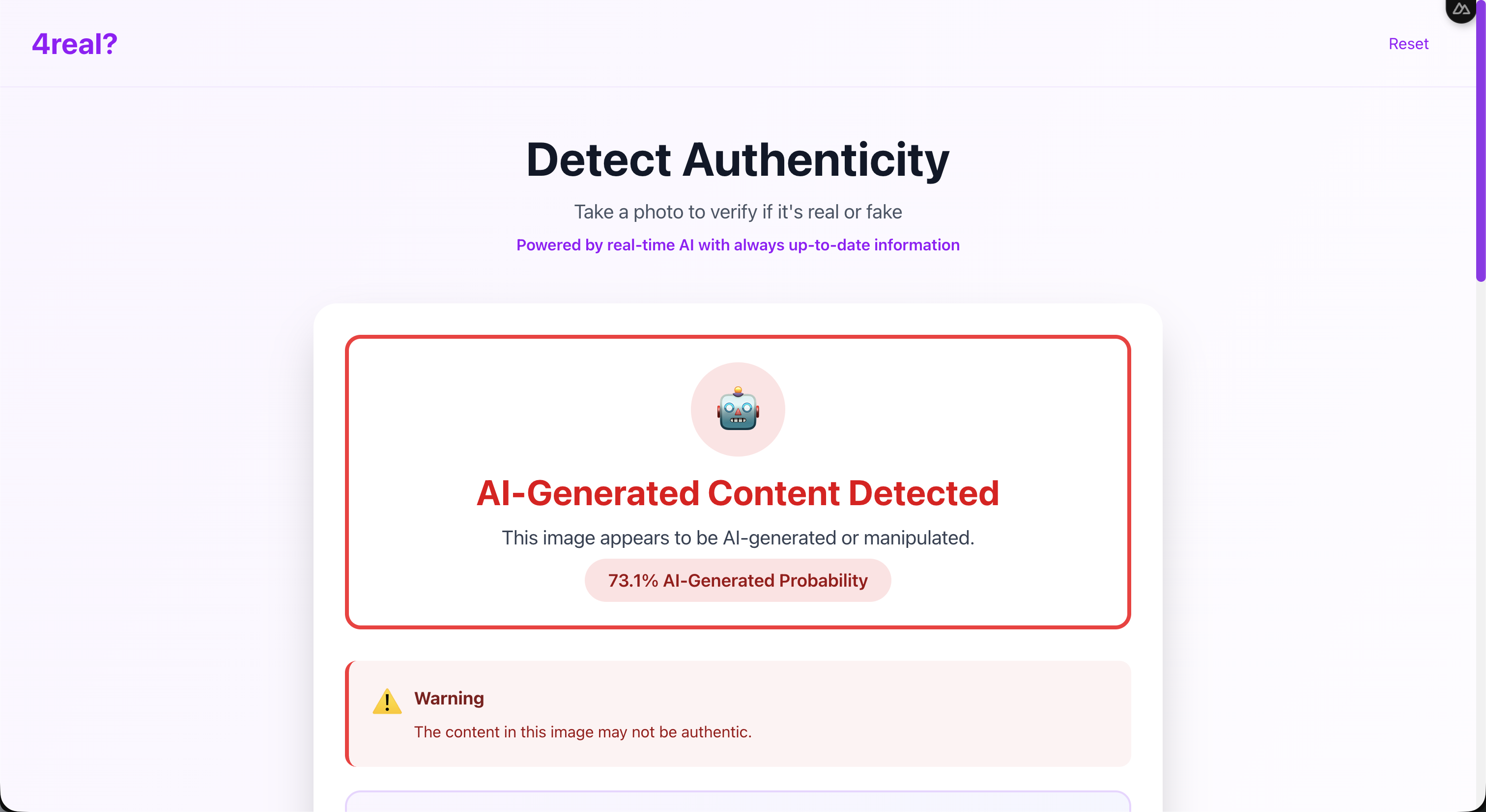 AI Content Detection Alert